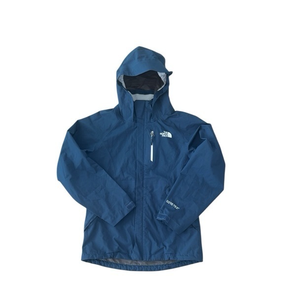 The North Face Gore-Tex Navy Blue Hooded Windbreaker Rain Jacket Medium‎ 10/12